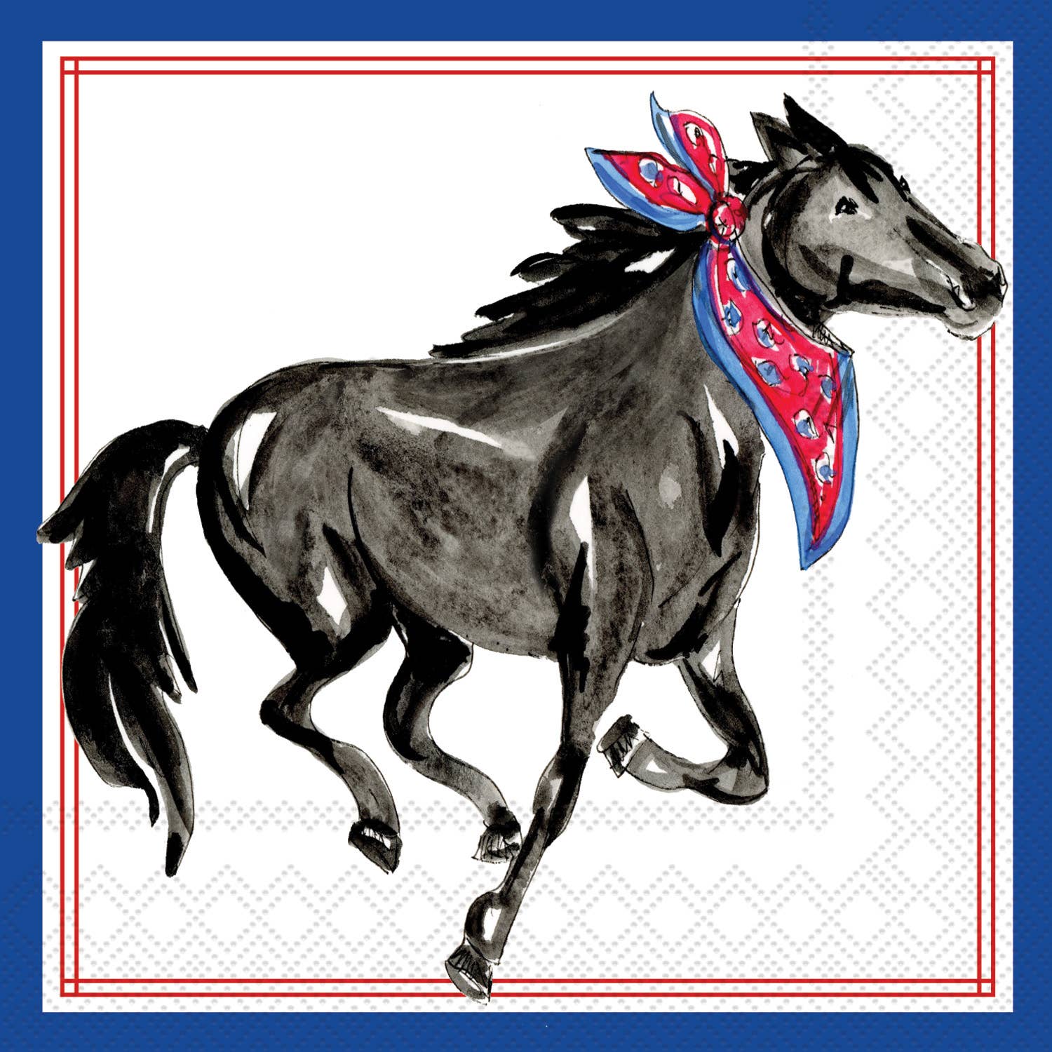 Mustang with Bandana Hometown Pride Cocktail Napkins (20 Ct) - Nifty Decor & More