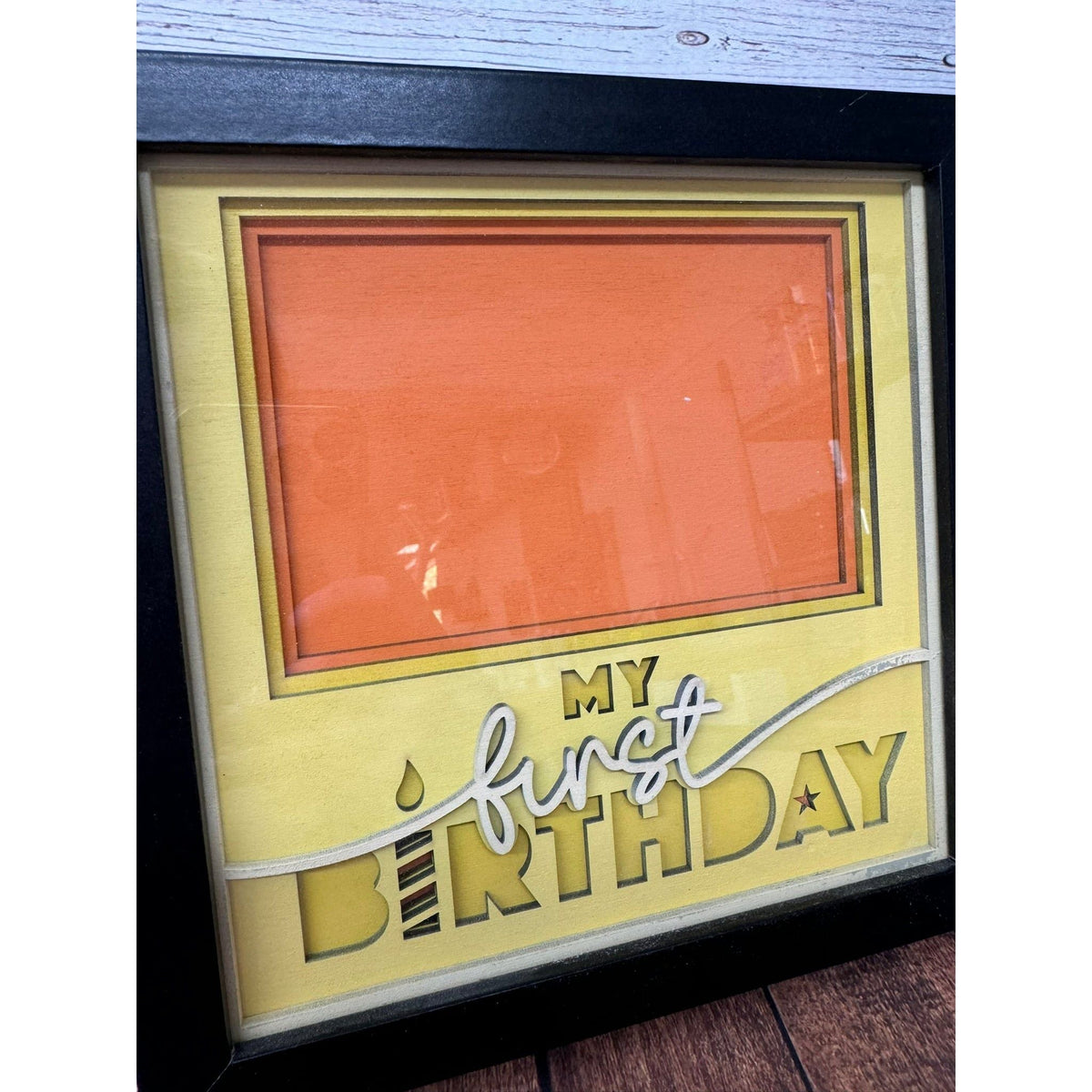 My First Birthday Shadow Box - Nifty Decor & More