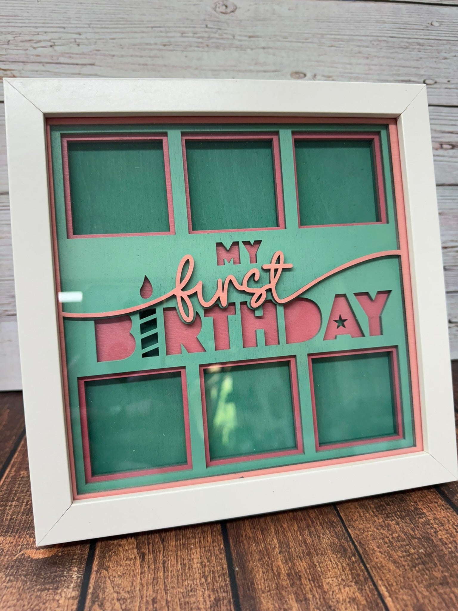 My First Birthday Shadow Box