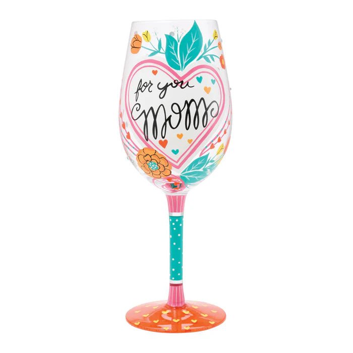 My Mom Has My Heart Wine Glass - Nifty Decor & More