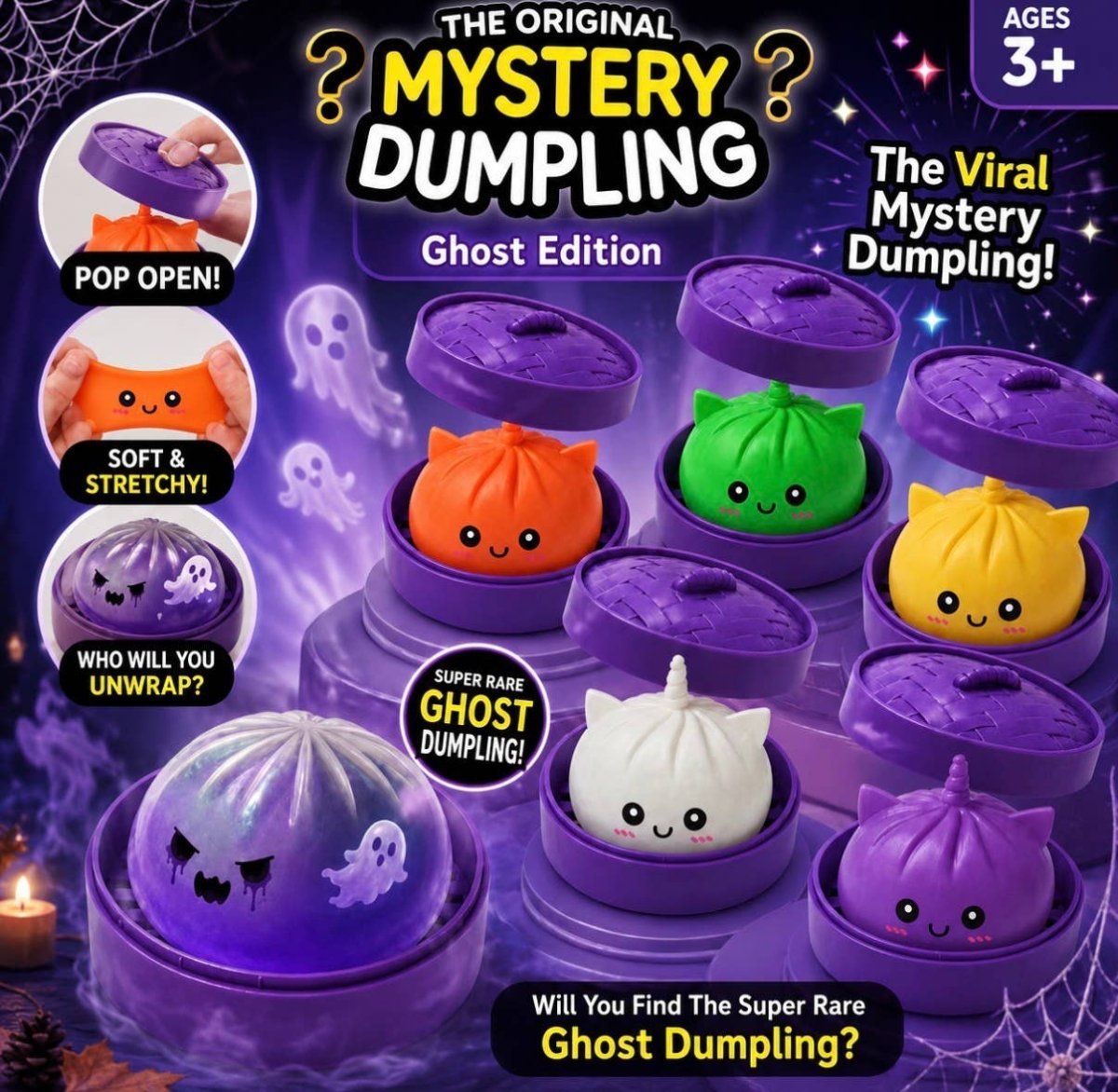 Mystery Unicorn Dumplings Ghost Edition - Nifty Decor & More