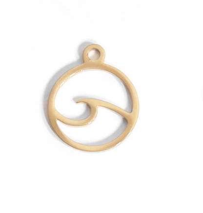 Nautical Charms 18K Gold PVD, Stainless Steel Coastal Jewelry, Mother's Day Gift for Her, Sea Inspired Charm Gift Coquette Charms Wave