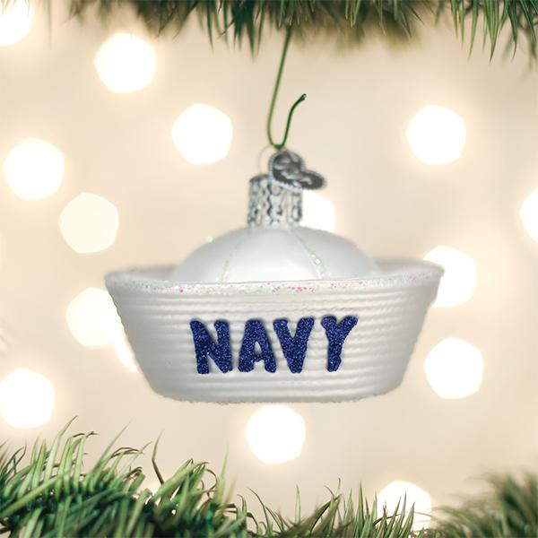 Navy Cap Ornament - Nifty Decor & More