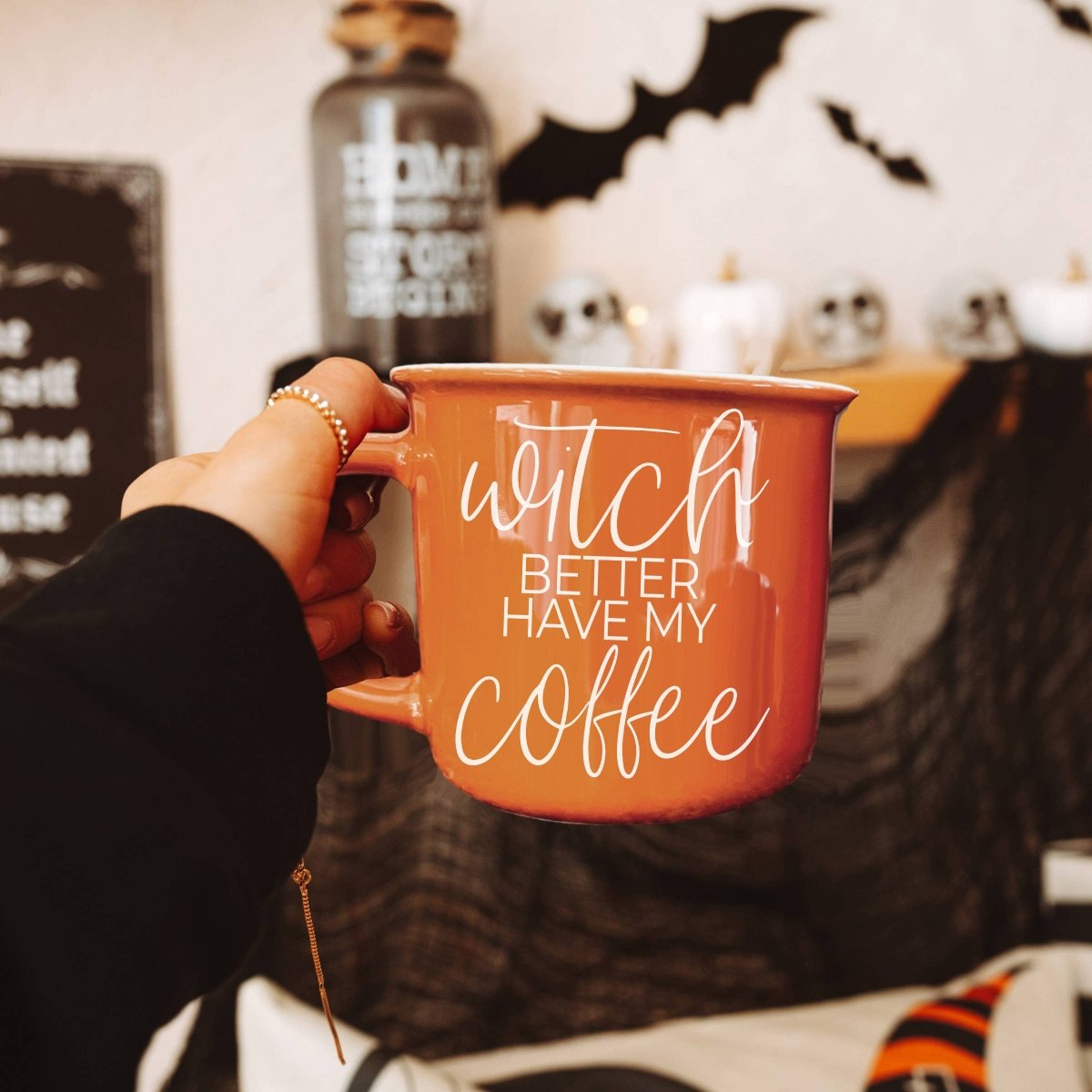 Neutral Fall Coffee Mug, Ceramic Cups for Autumn Home Accent - Nifty Decor & More