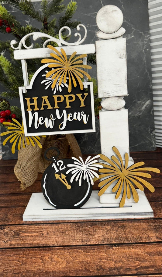 New Year Mini Post Interchangeable Add On with Mini-Post