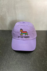 It's My Final Fiesta | Let's Get Smashed - Embroidered Bachelorette Party Dad Hats Bachelor embroidered ballcap Lavender