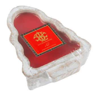 Noel 2 - Wick White Tree Wood Bowl Candle - Reusable Handcrafted Christmas Tree Dough Bowl with Spicy Citrus Scent - Nifty Decor & More