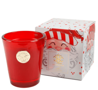 Noel 8 oz Designer Box Candle - Spicy Cinnamon & Orange Luxury Holiday Candle - Nifty Decor & More