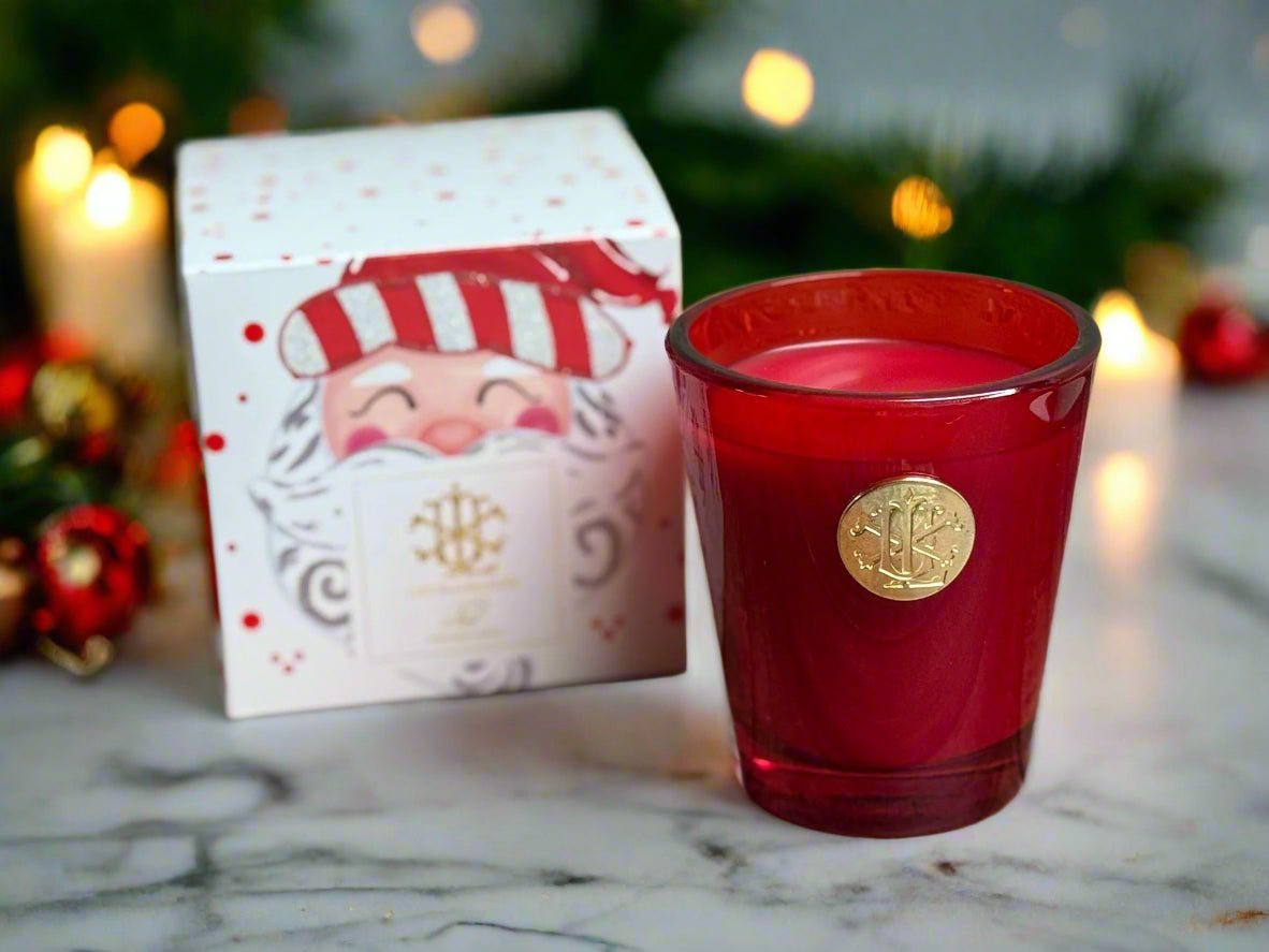 Noel 8 oz Designer Box Candle - Spicy Cinnamon & Orange Luxury Holiday Candle - Nifty Decor & More