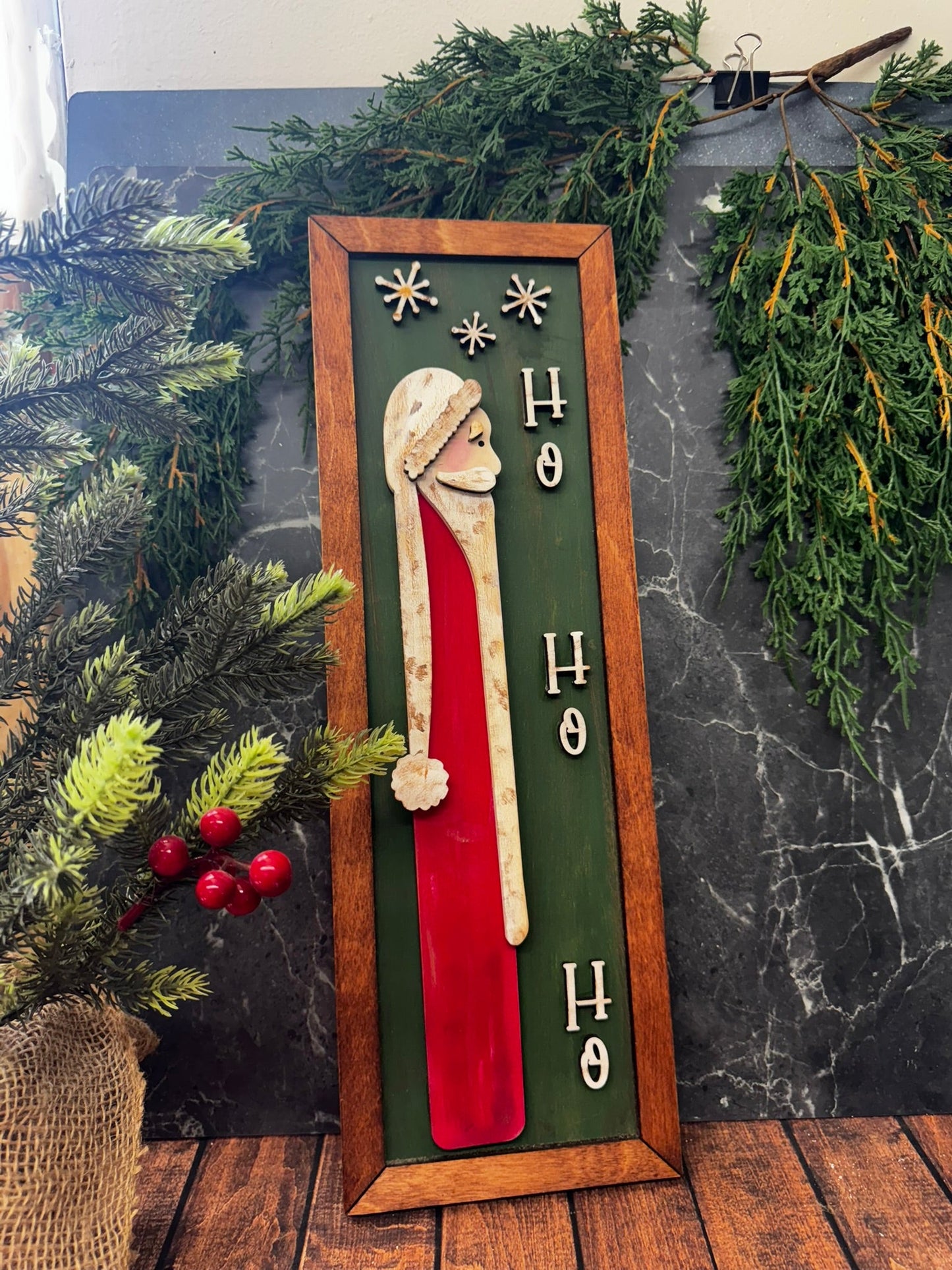 Nostalgic Santa Frame Decor - Nifty Decor & More