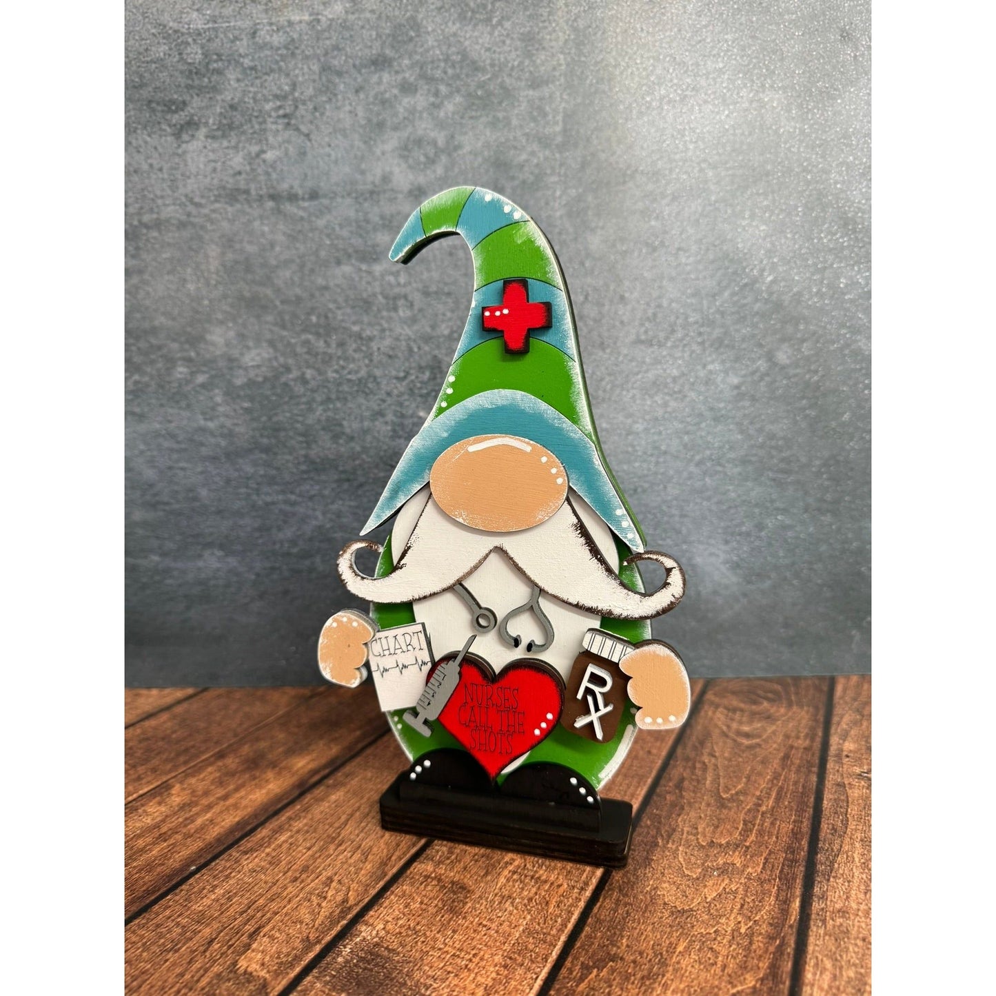 Nurse Boy and Girl Gnome Shelf Sitter Medical Professional Gift - Nifty Decor & More