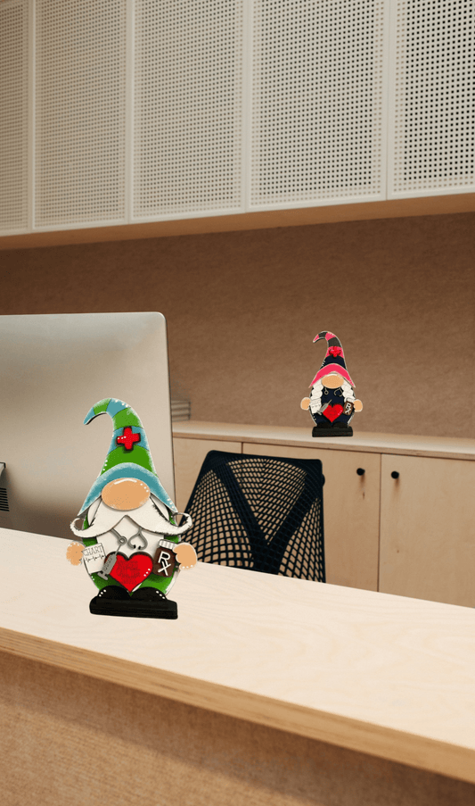 Nurse Boy & Girl Gnome Nurse Shelf Sitter
