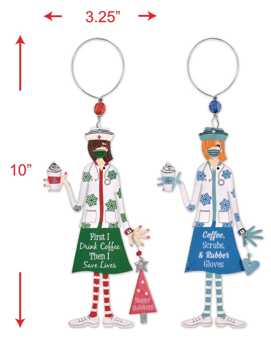 Nurses Ornament Bottle Charms - Nifty Decor & More