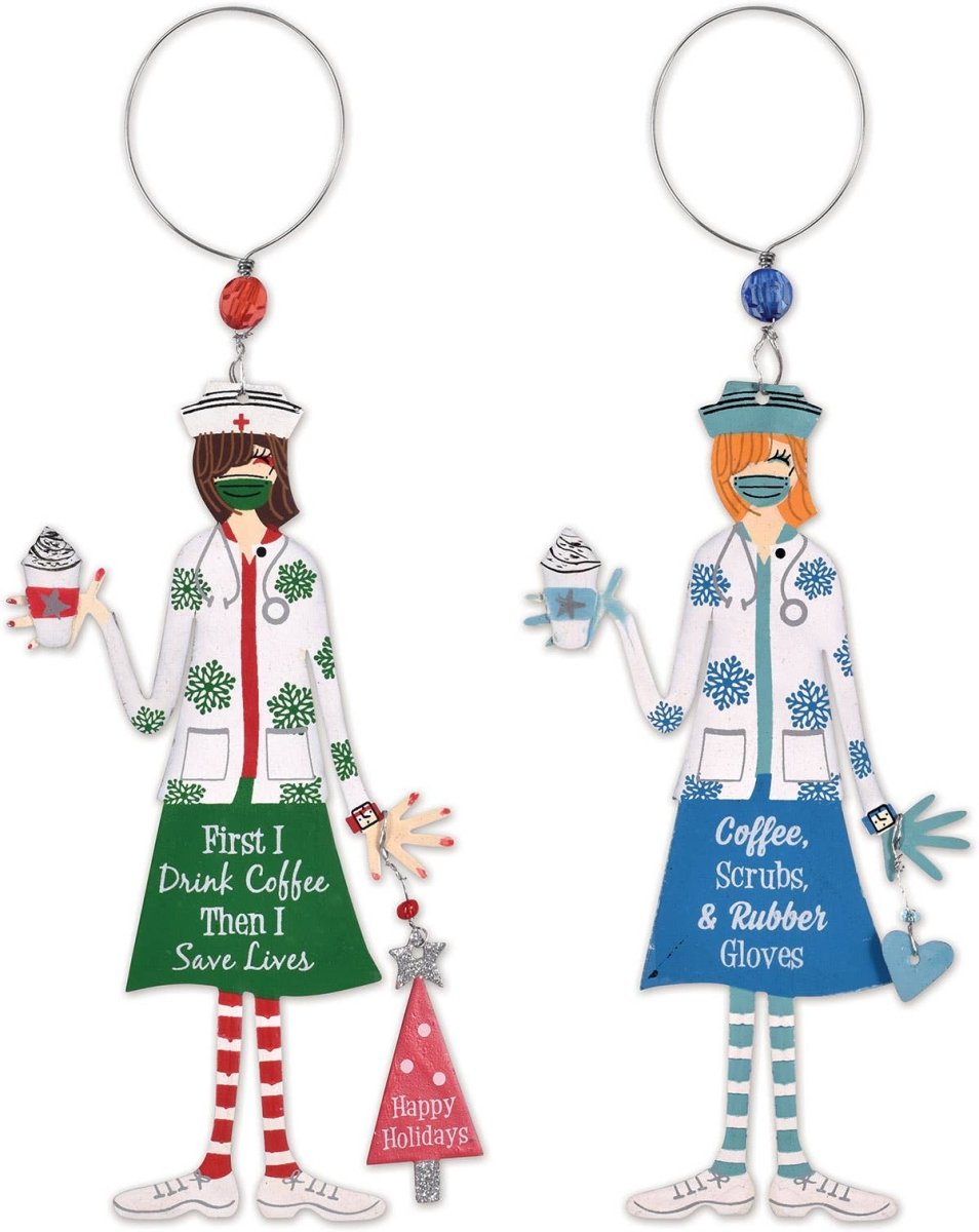 Nurses Ornament Bottle Charms - Nifty Decor & More