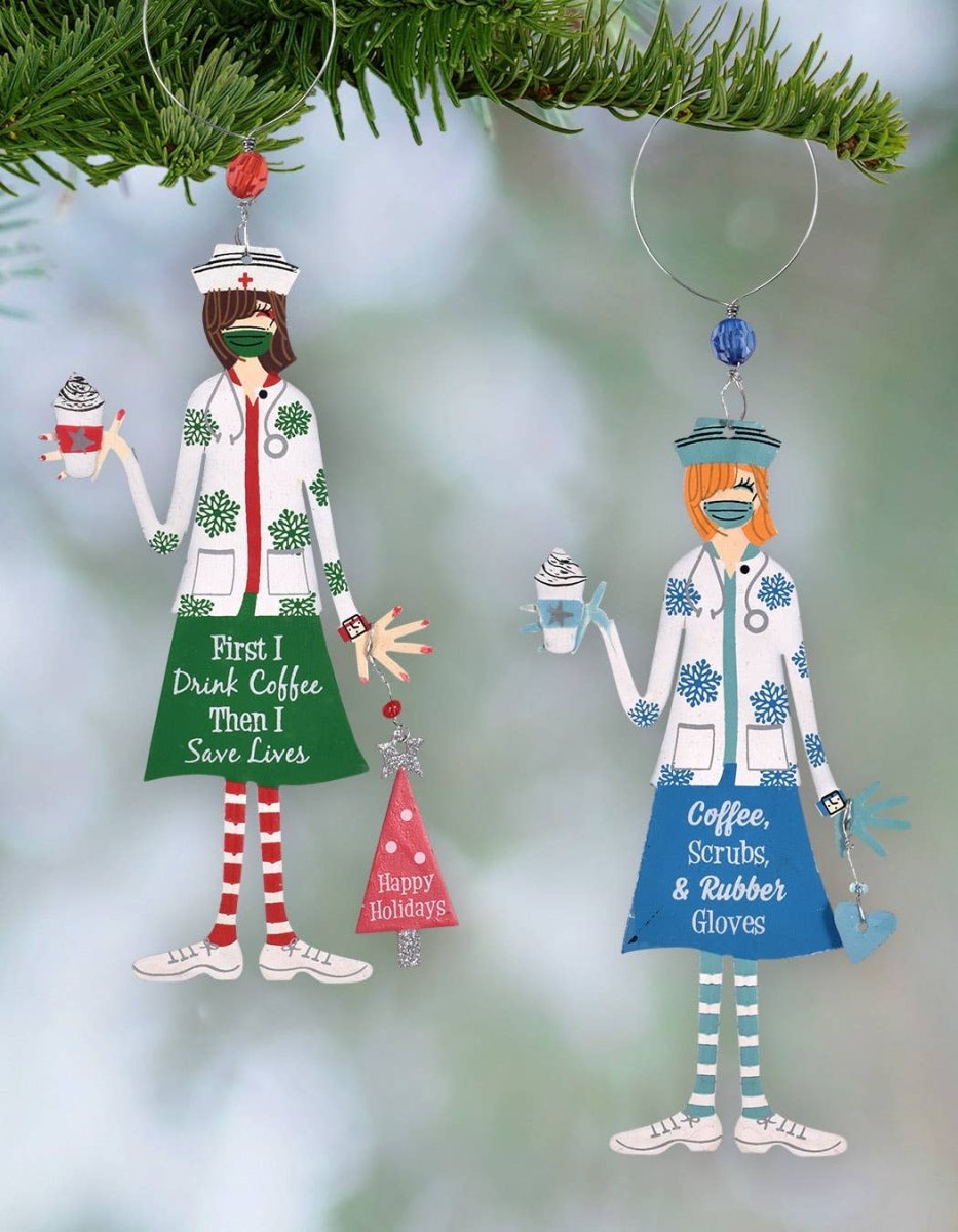 Nurses Ornament Bottle Charms - Nifty Decor & More