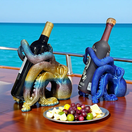 Octopus Wine Bottle Holder 3D Printed