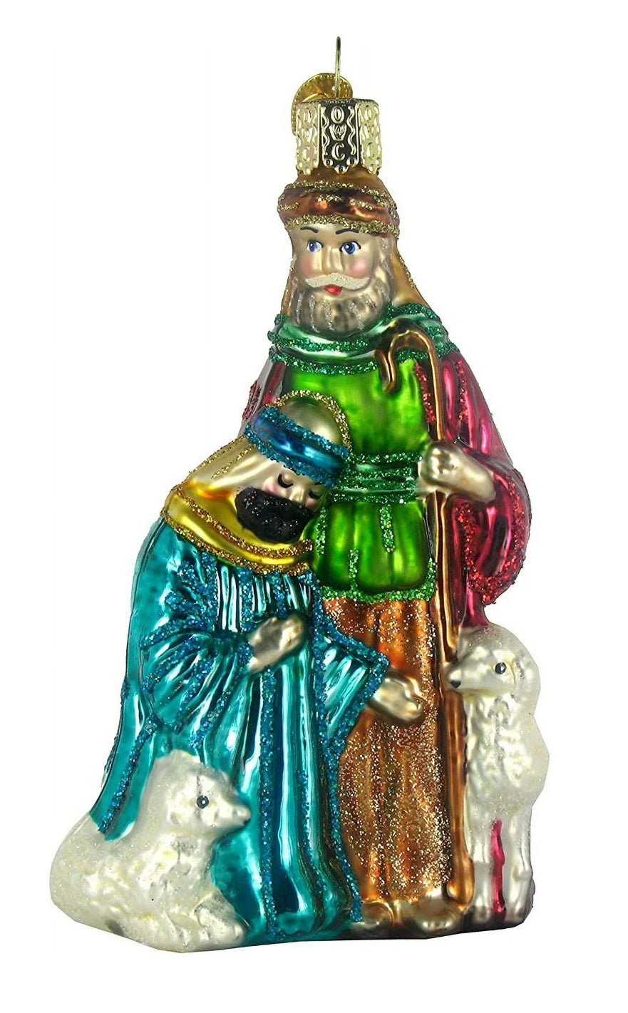 Old World Nativity Ornaments Collection – 9 - Piece Blown Glass Christmas Set - Nifty Decor & More