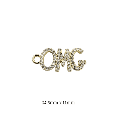 OMG Charm, Eye-Catching Statement Add-On for Bracelets & Necklaces, Must-Have Gift for Her Coquette Charms