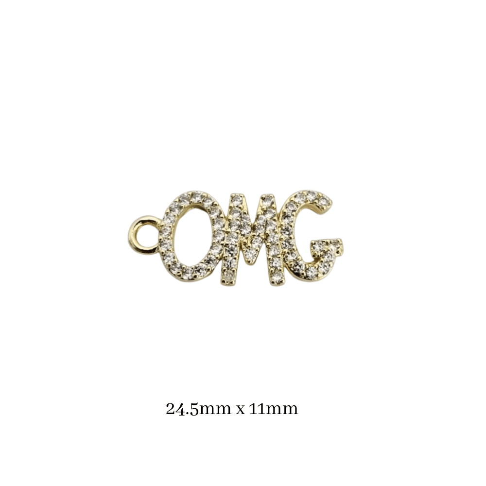 OMG Charm, Eye - Catching Statement Add - On for Bracelets & Necklaces, Must - Have Gift for Her - Nifty Decor & More