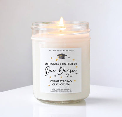 One Degree Hotter Graduation 4oz. Candle / Bora Bora - Nifty Decor & More