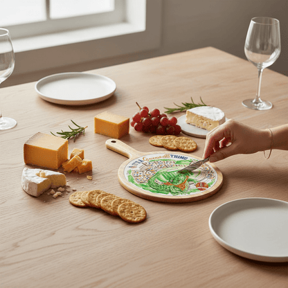 Orange Alligator Stadium Collegiate Cheese Board - Nifty Decor & More
