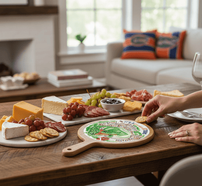 Orange Alligator Stadium Collegiate Cheese Board - Nifty Decor & More