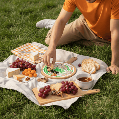 Orange Coonhound Stadium Collegiate Cheese Board - Nifty Decor & More