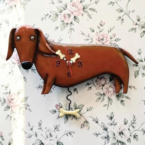 Oscar Dachshund Clock - Nifty Decor & More