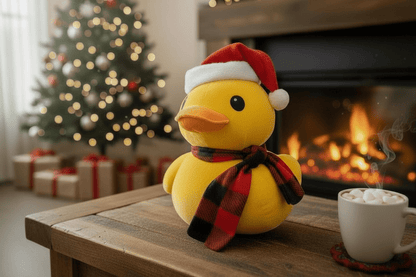 Oversized Santa Duck Plush - Nifty Decor & More