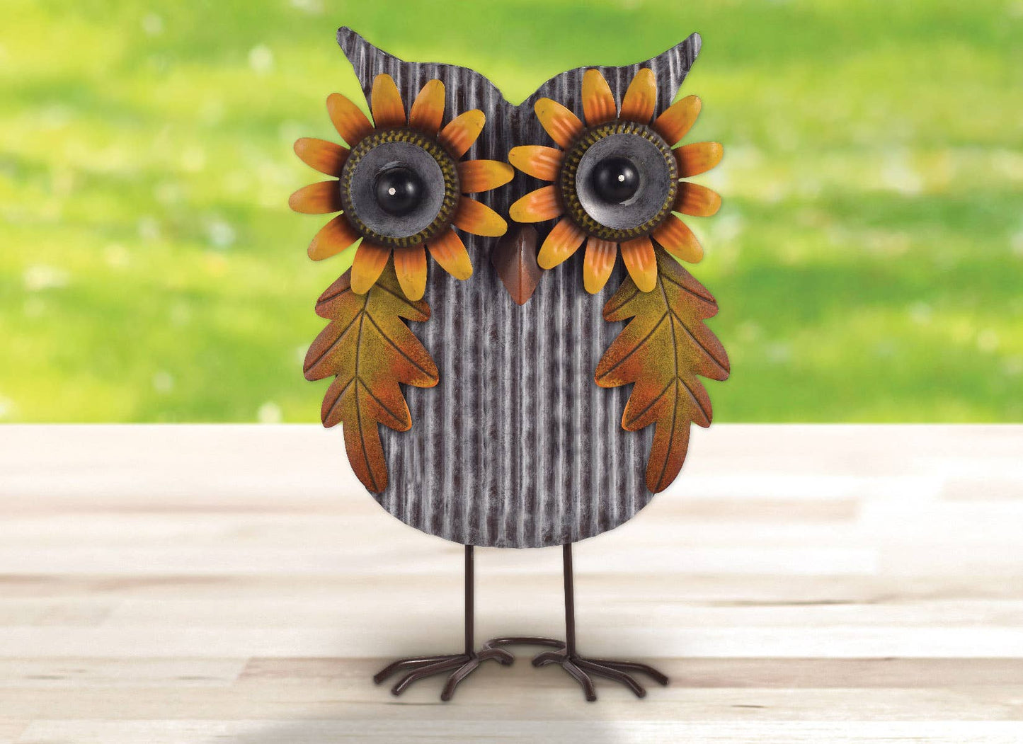 Owl Metal farmhouse Table Top 16"