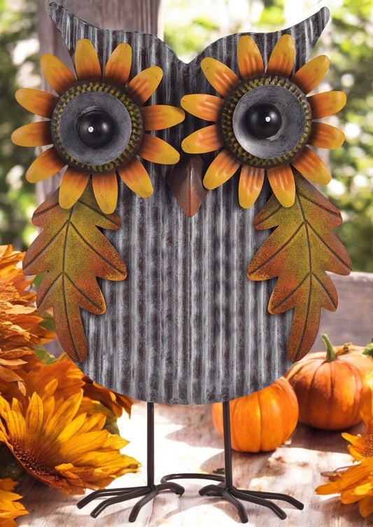 Owl Metal farmhouse Table Top 16"