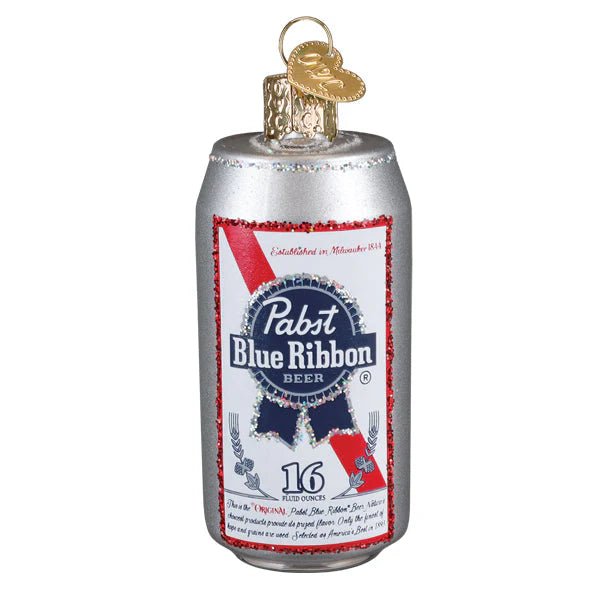 Pabst Blue Ribbon Beer Can Ornament - Nifty Decor & More