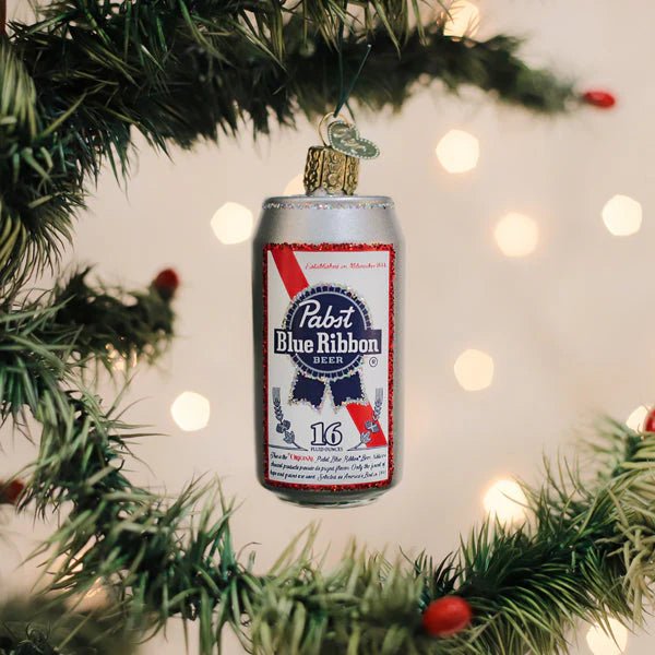 Pabst Blue Ribbon Beer Can Ornament - Nifty Decor & More