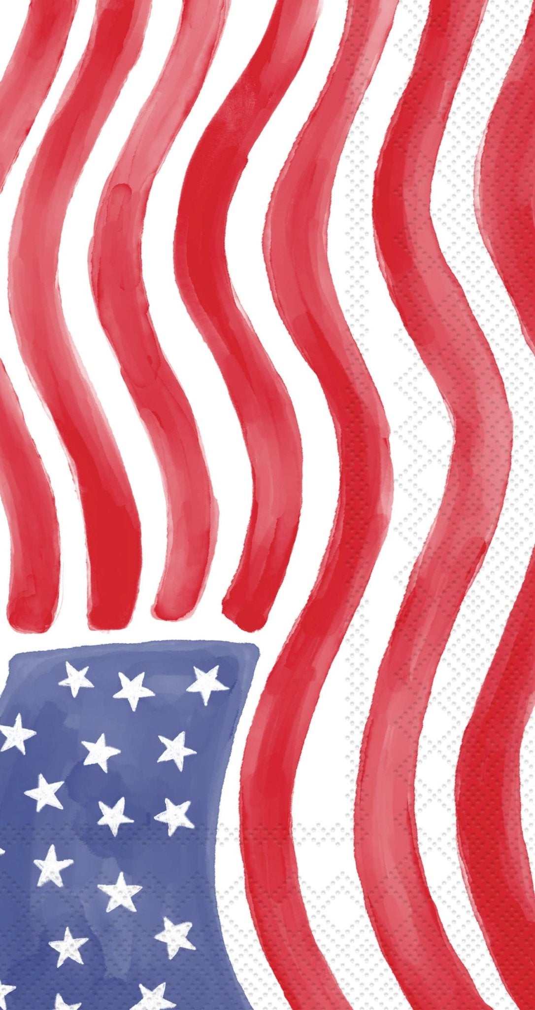 Paper Guest Towels 16 ct Stars & Stripes Stamp - Nifty Decor & More