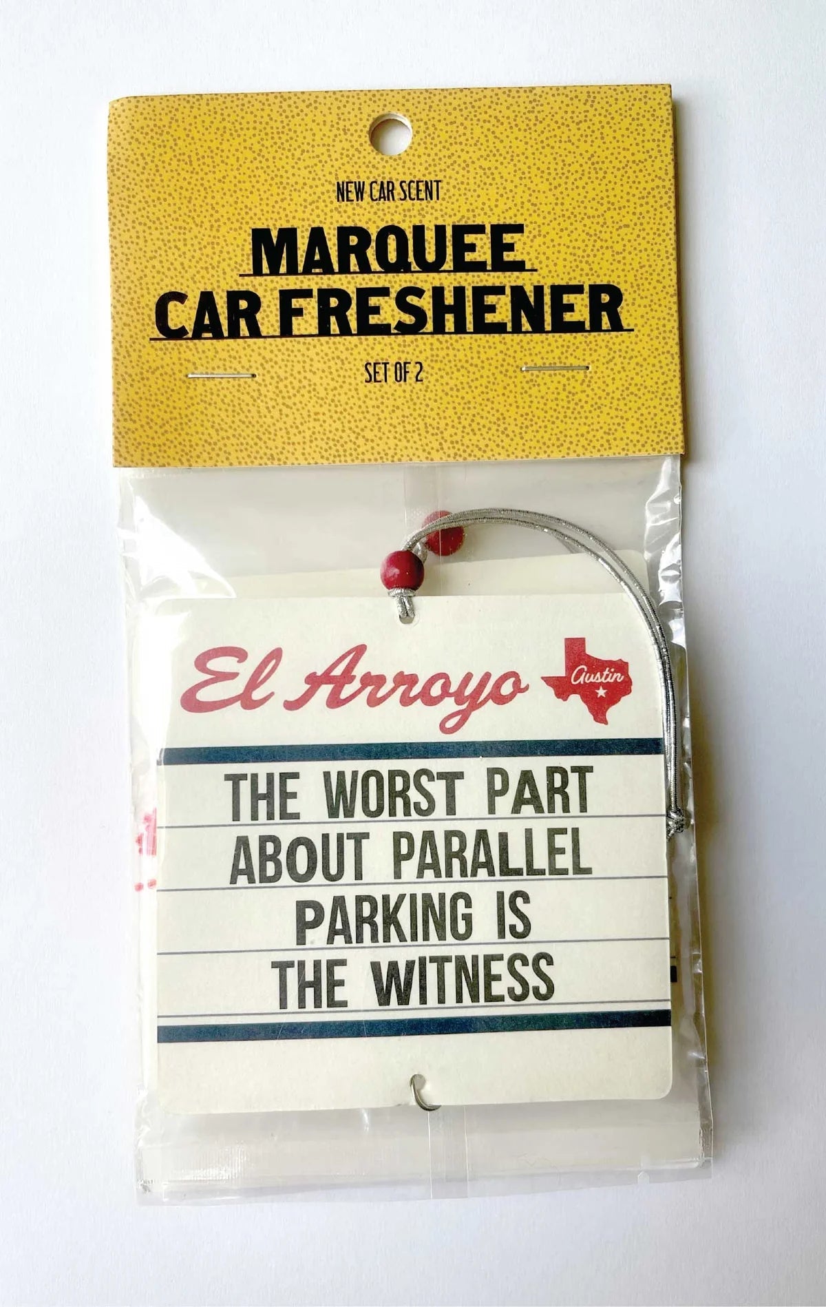 Parallel Parking - Marquee Car Freshener (2 Pack) - Nifty Decor & More