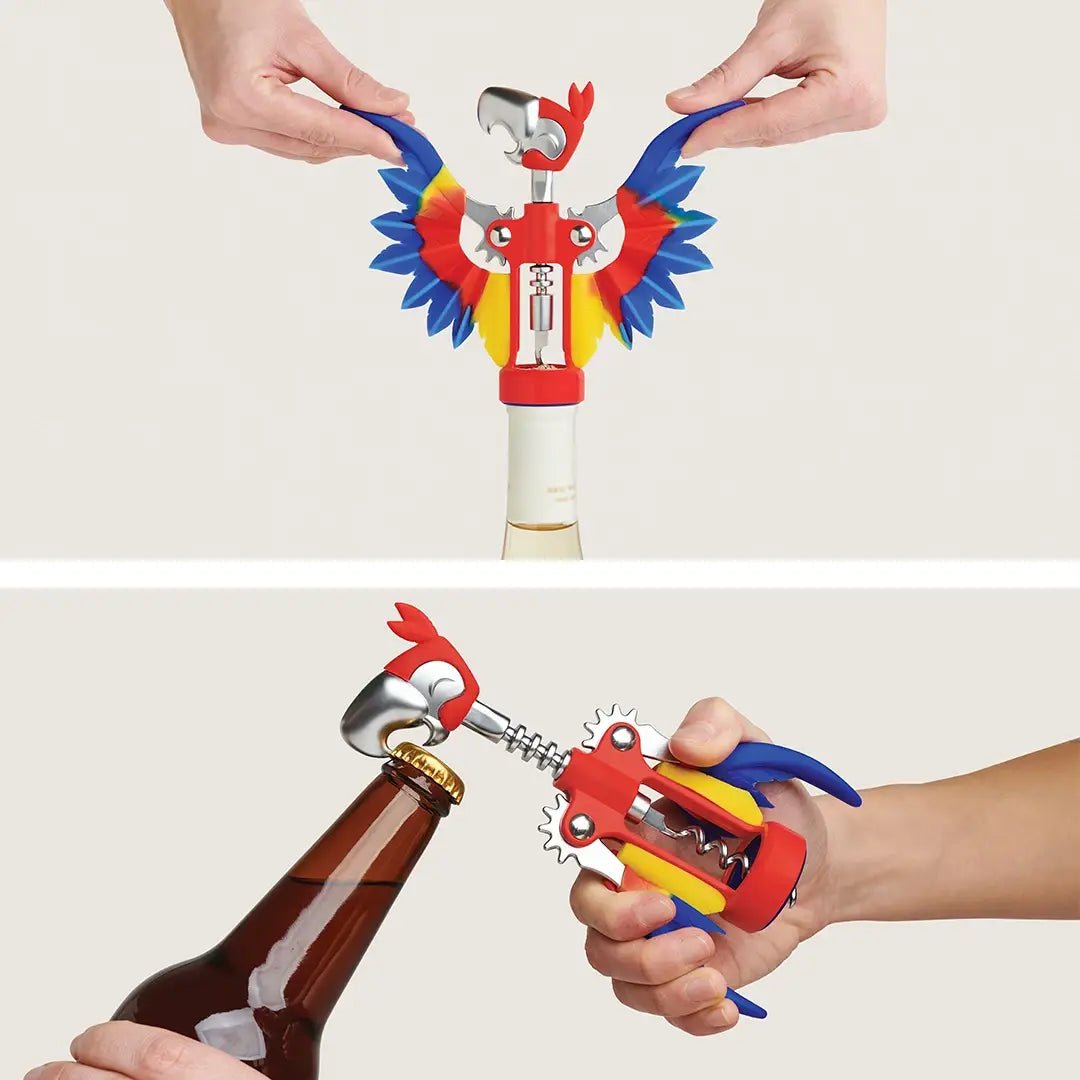 Parrot Pinot Wine Bottle Opener - Bar Accessories & Gifts - Nifty Decor & More