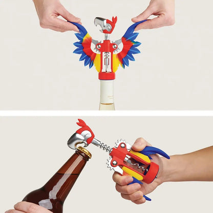 Parrot Pinot Wine Bottle Opener - Bar Accessories & Gifts - Nifty Decor & More