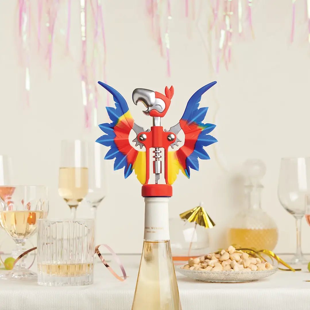 Parrot Pinot Wine Bottle Opener - Bar Accessories & Gifts - Nifty Decor & More