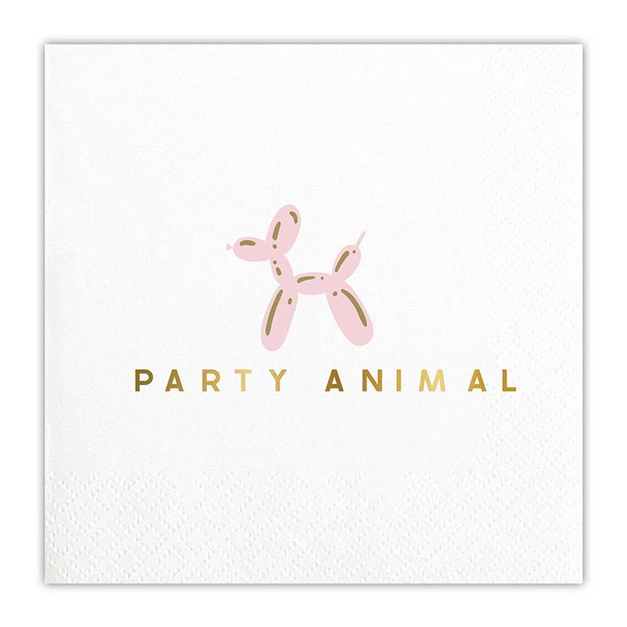 Party Animal - Foil Beverage Napkins - Nifty Decor & More