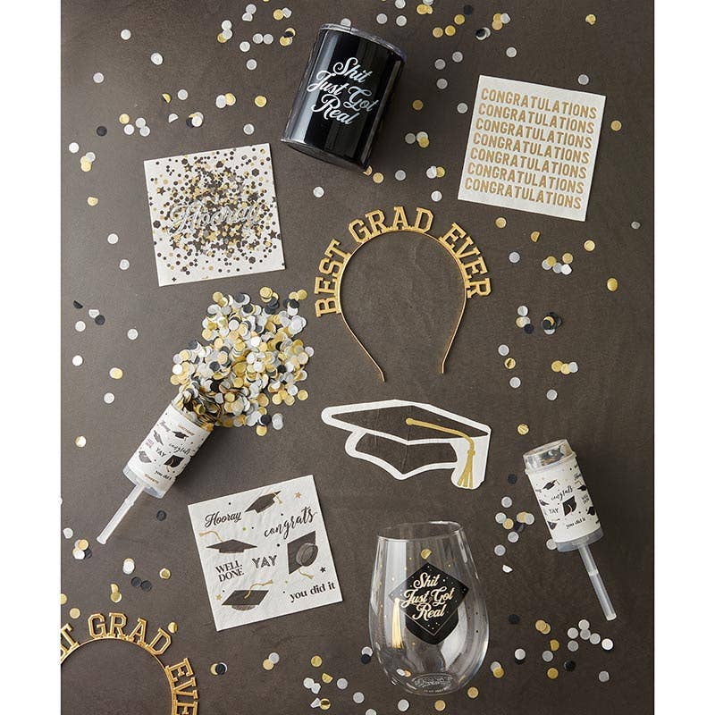Party Poppers - Graduation Multi - Nifty Decor & More