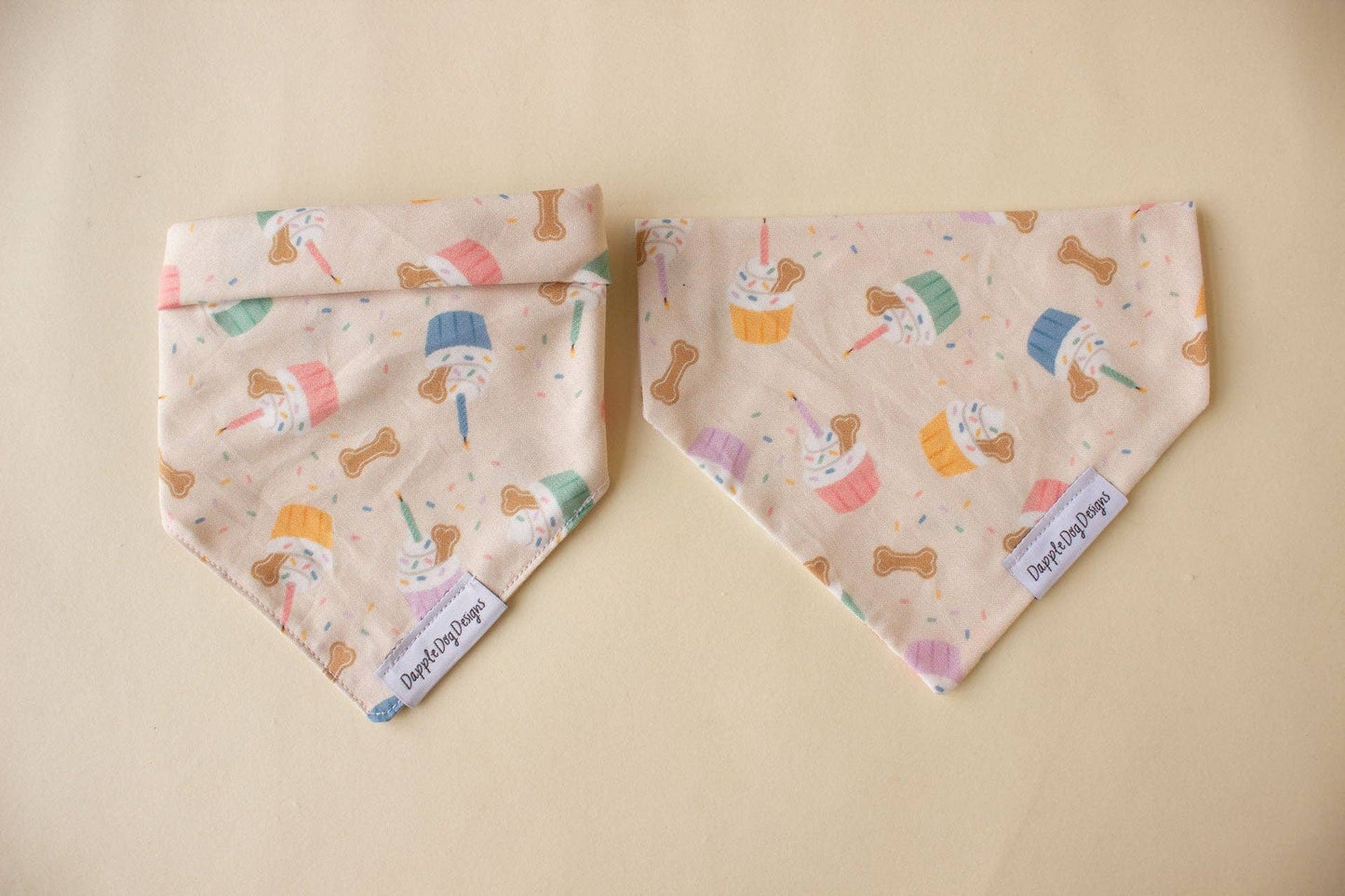 Party Pupcakes Bandana - Birthday Over The Collar Dog Bandana - Nifty Decor & More