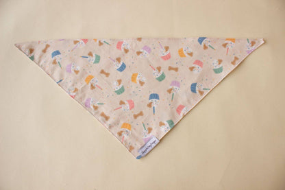 Party Pupcakes Bandana - Birthday Over The Collar Dog Bandana - Nifty Decor & More