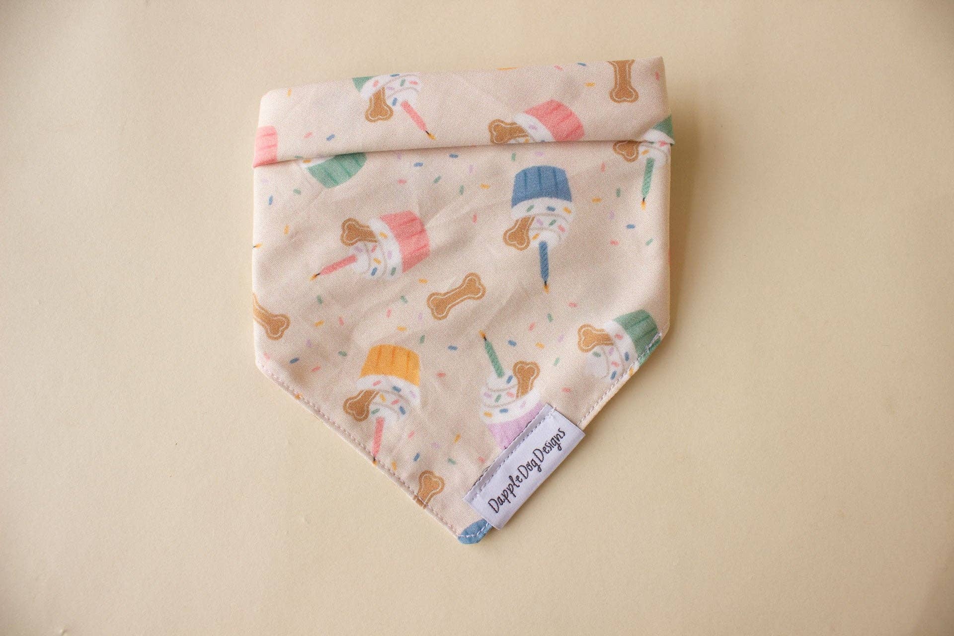Party Pupcakes Bandana - Birthday Over The Collar Dog Bandana - Nifty Decor & More