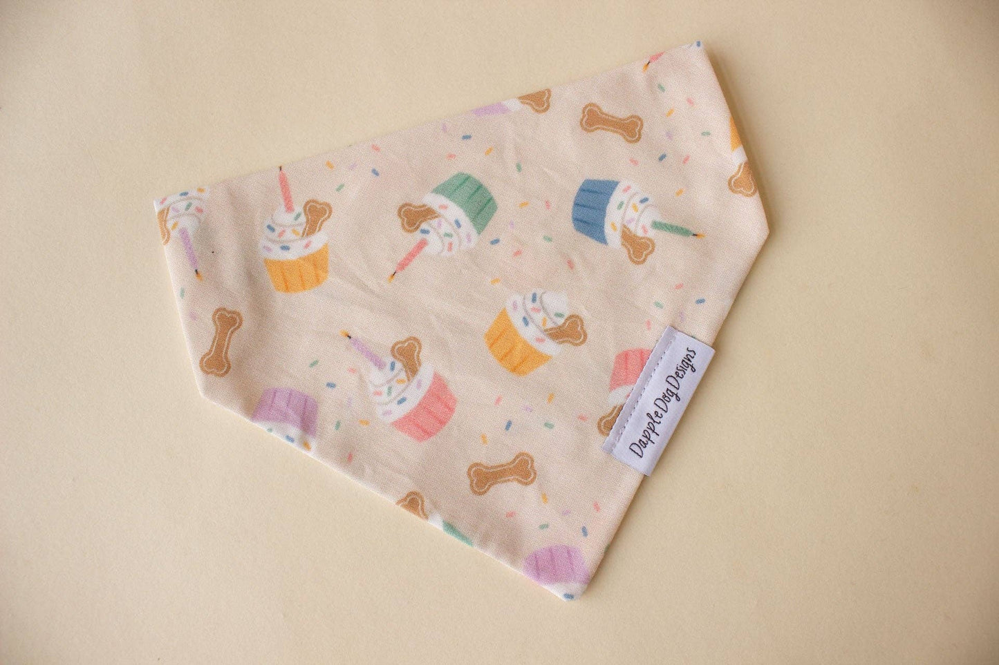Party Pupcakes Bandana - Birthday Over The Collar Dog Bandana - Nifty Decor & More