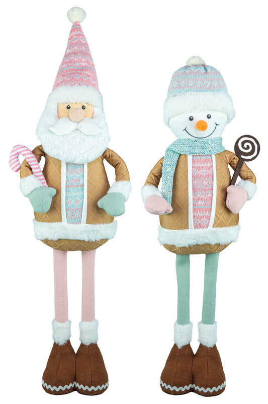 Pastel Bakery Santa Snowman Standers - Nifty Decor & More