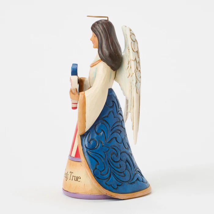 Patriotic Angel with Heart Fig - Nifty Decor & More