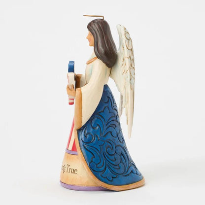 Patriotic Angel with Heart Fig - Nifty Decor & More