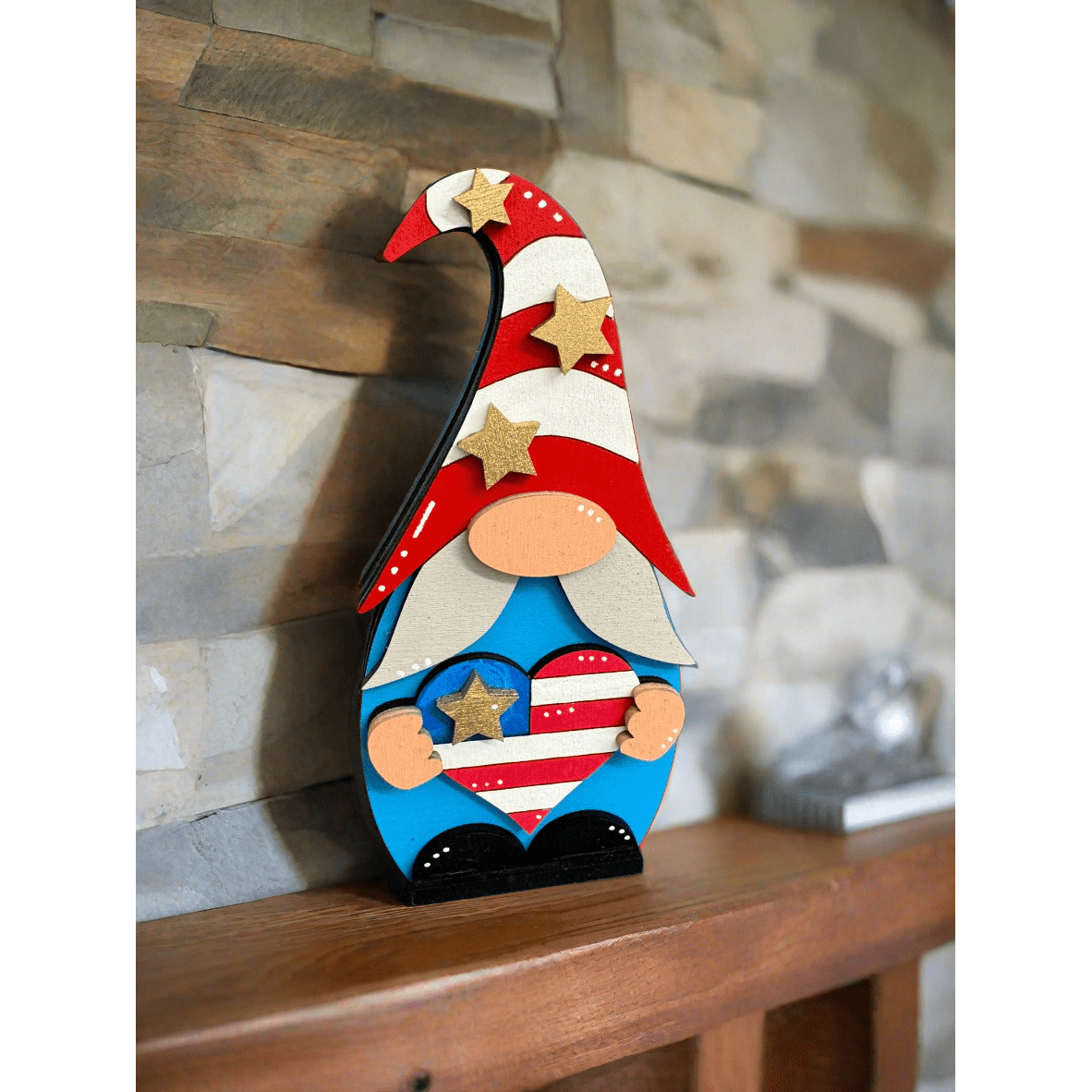 Patriotic Mini Gnome - Nifty Decor & More