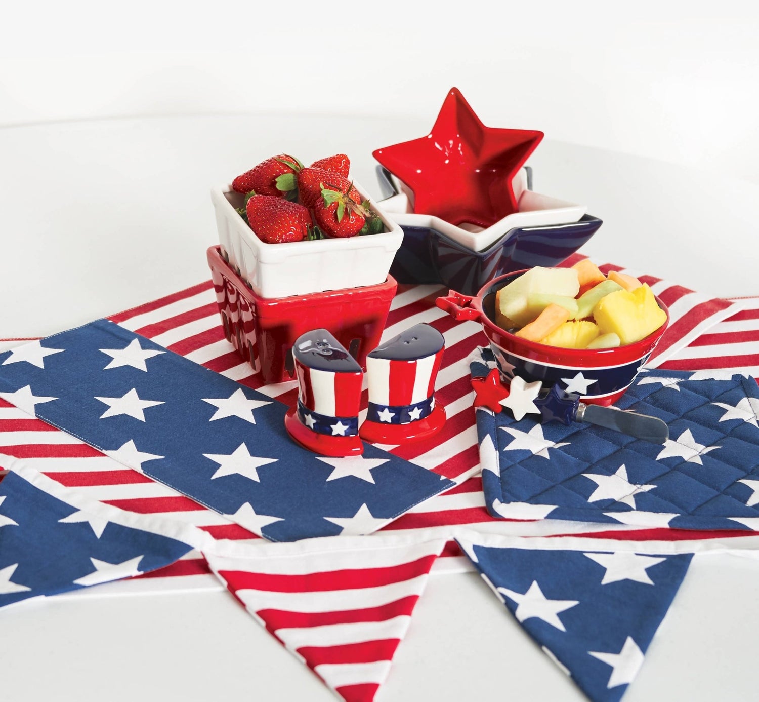 Patriotic Uncle Sam Hat 4th Of July Salt & Pepper Shaker Set - Nifty Decor & More