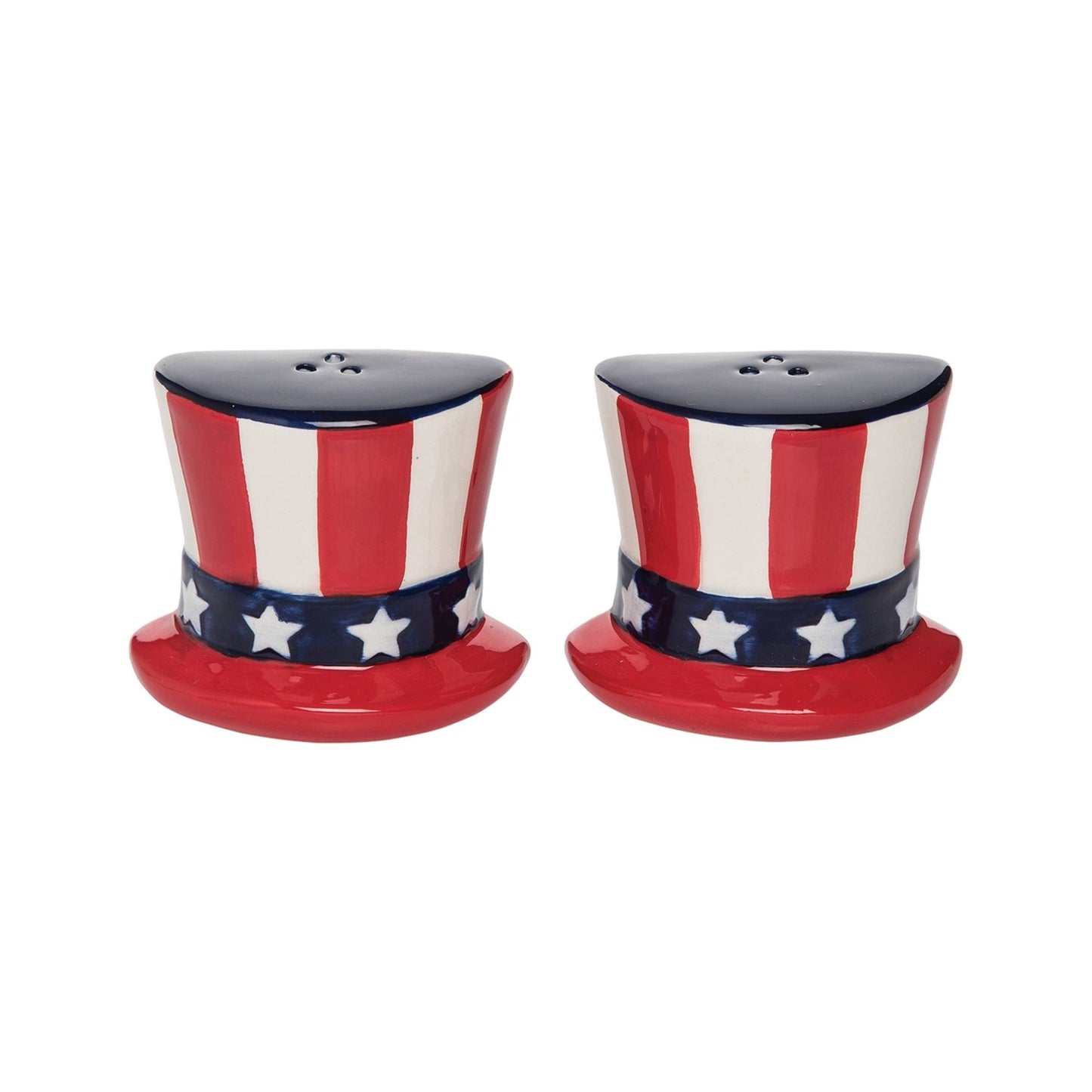 Patriotic Uncle Sam Hat 4th Of July Salt & Pepper Shaker Set - Nifty Decor & More